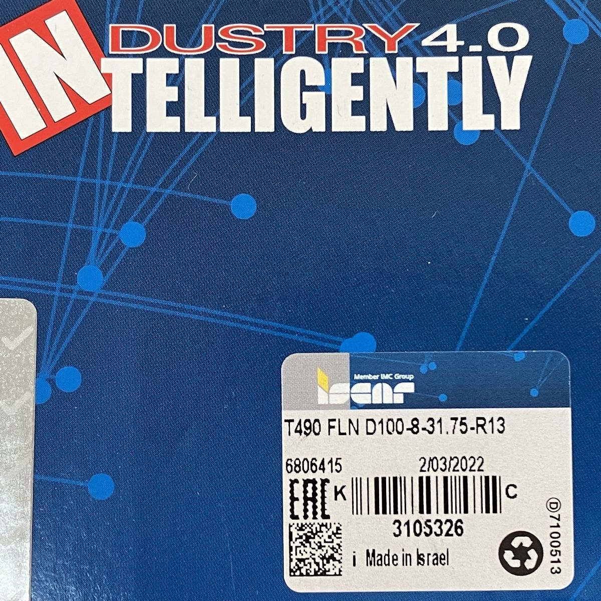 イスカル ヘリタング T490 FLN D100-8-31.75-R13 工具 N9395516 WWW_NOITHATQUANGTHANH_NET