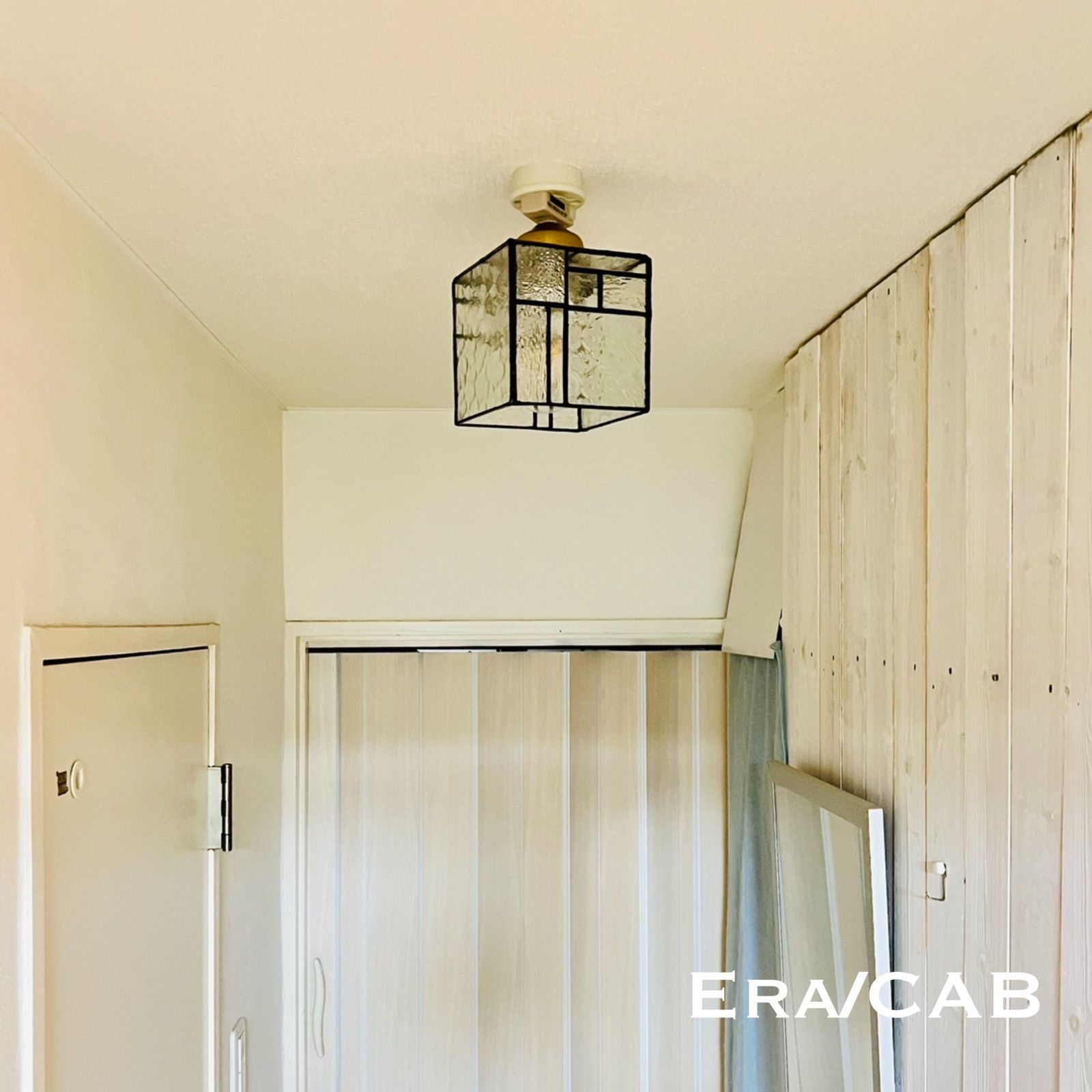 天井照明 Era/CAB E26シーリングライト ステンドグラス ランプシェード