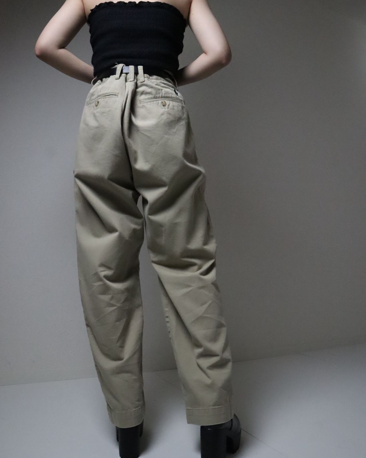 1990s Polo by Ralph Lauren ETHAN PANT 2tuck wide classic