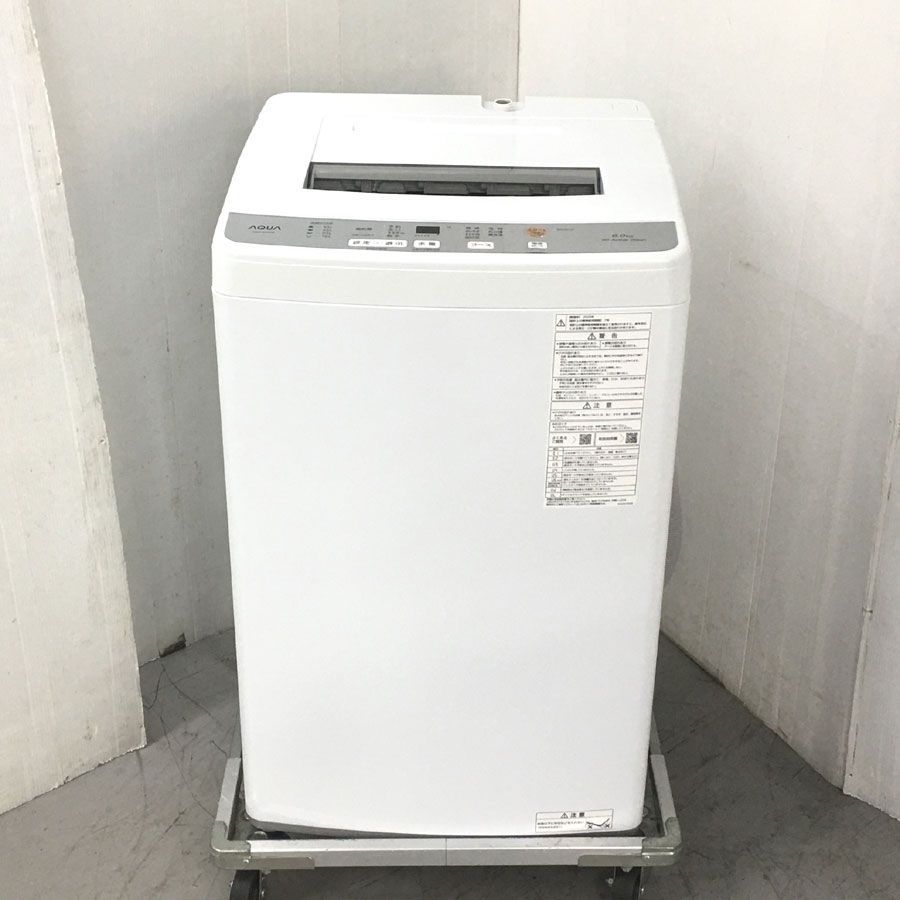 地域 商品 AQUA アクア 全自動洗濯機6kg ホワイト AQW-S6N W 洗濯6.0kg |上開き
