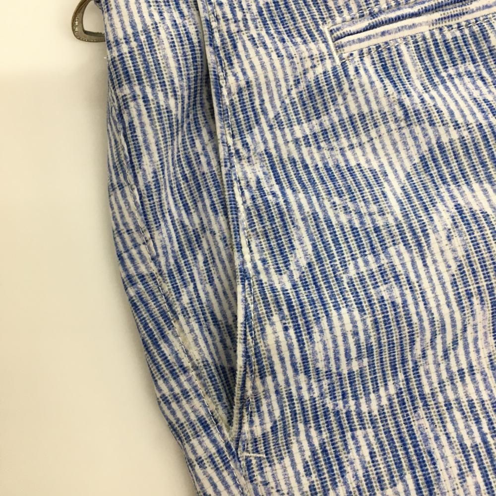 アダバット ハーフパンツ ブルー×白 総柄 メンズ 50(XL) ゴルフ