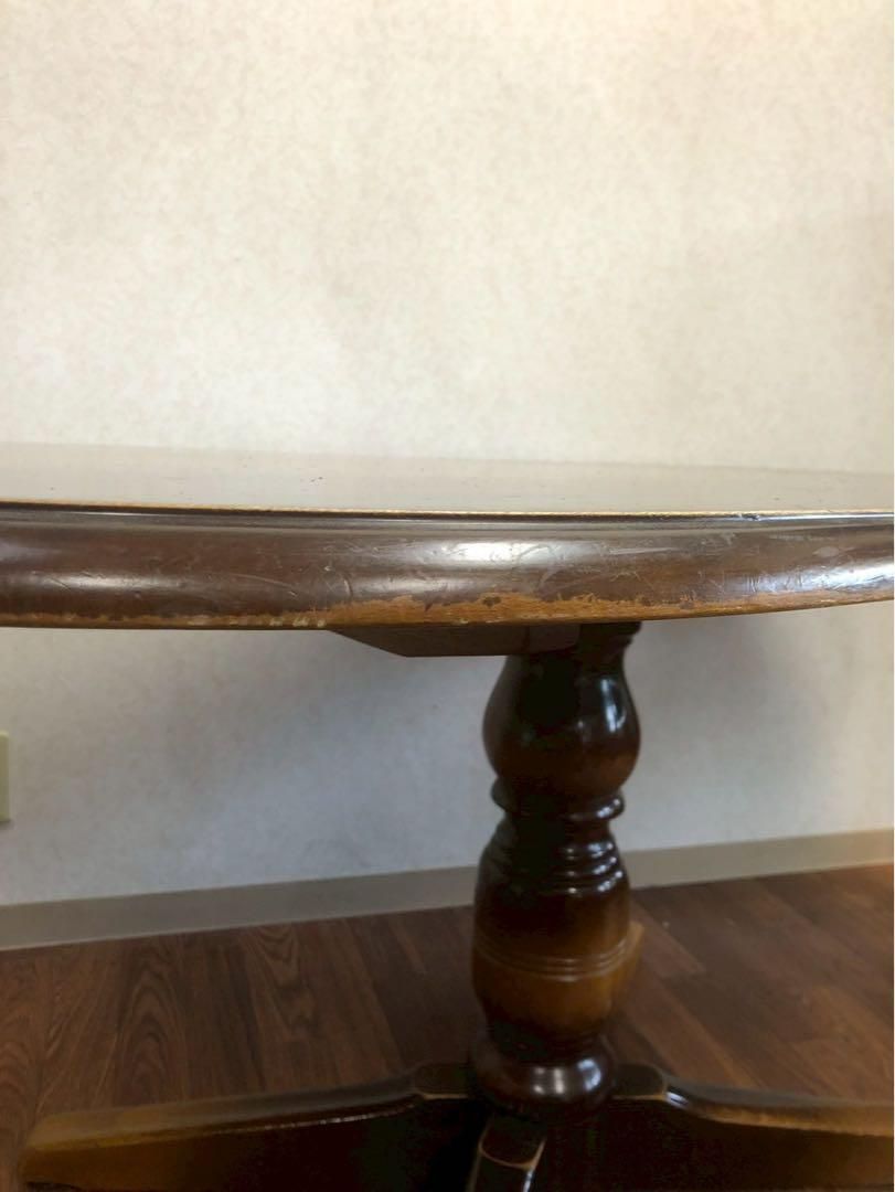 飛騨産業 オールドキツツキ オーバル型 ダイニングテーブル - メルカリ