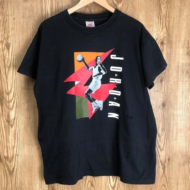 90s NIKE Air Jordan TシャツUSA製ビンテージ バスケNBA 90S エア ジョーダンNIKE ヴィンテージ Tシャツ USA製 ジョーダン 銀
