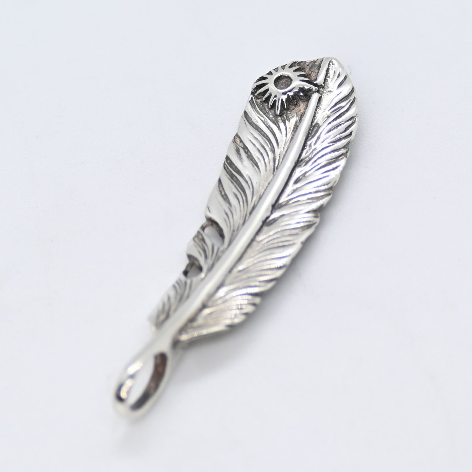 研磨済】ARIZONA FREEDOM フェザー チャーム silver925 太陽神 サン