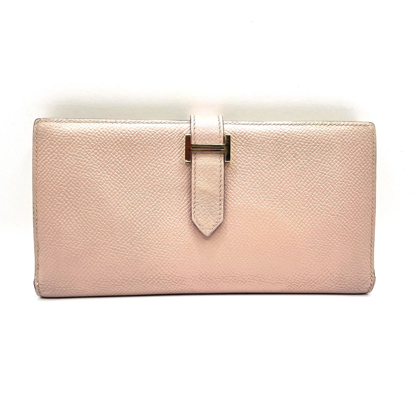 417】極美品 エルメス HERMES べアンスフレ ヴォーエプソン 二つ折り 