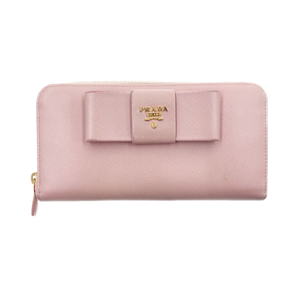 M*i様 プラダ PRADA サフィアーノ ラウンドファスナー リボン 楽天市場】PRADA プラダ小銭入れ付きラウンドファスナー長財布