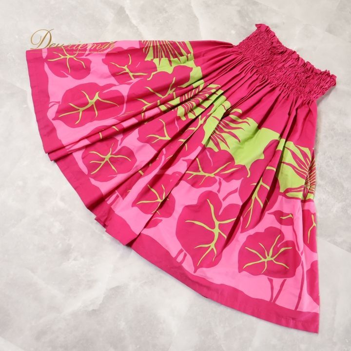 フラダンス 衣装 パウスカート ピンク系 フラ ダンス シングル