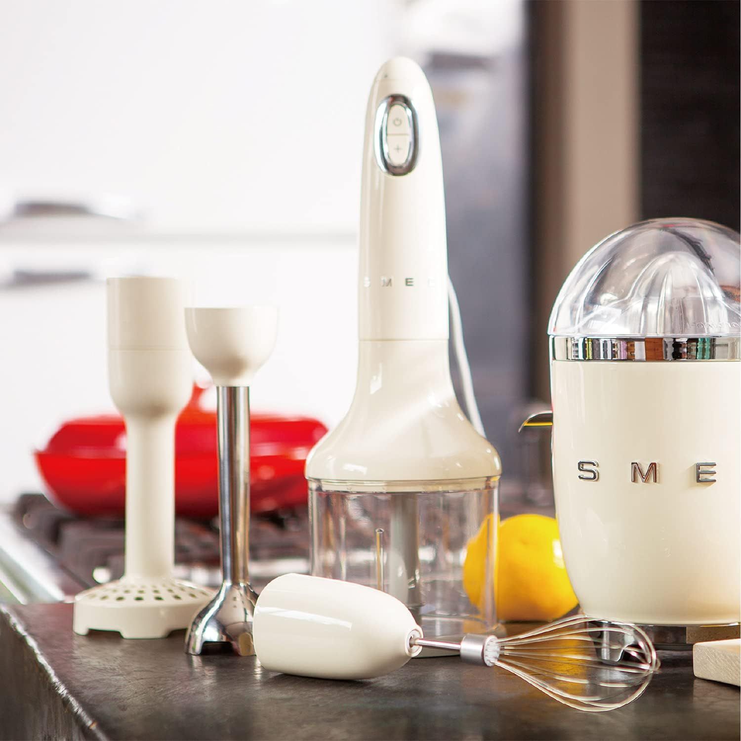 値下げ！　SMEG スメッグ　クリーム　ホワイト　ブレンダー　マッシャー 日本正規品】SMEG スメッグ ハンドブレンダー (クリーム) - メルカリ