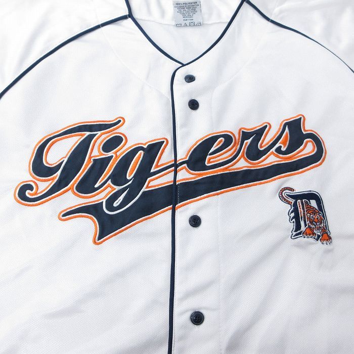 XL/古着 半袖 ベースボール シャツ メンズ MLB デトロイト