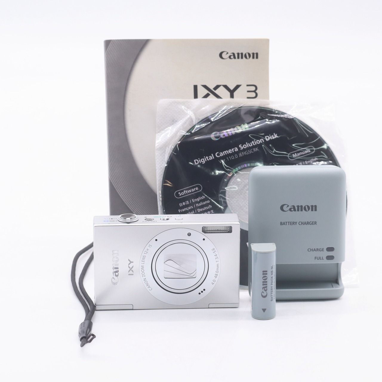 Canon IXY 3 Silver Compact Digital Camera Thin and Lightweight for Daily/Travel Snaps [Used]