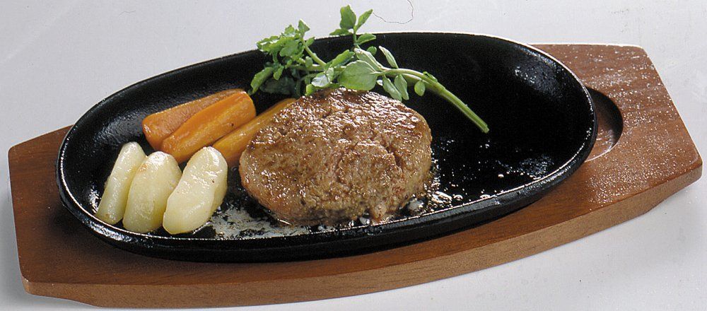 ☆中古品【ステーキやハンバーグに】ステーキ鉄板５枚セット☆ ステーキ皿 鉄板 ステーキ ハンバーグ 牛鉄板プレート 中古 9枚