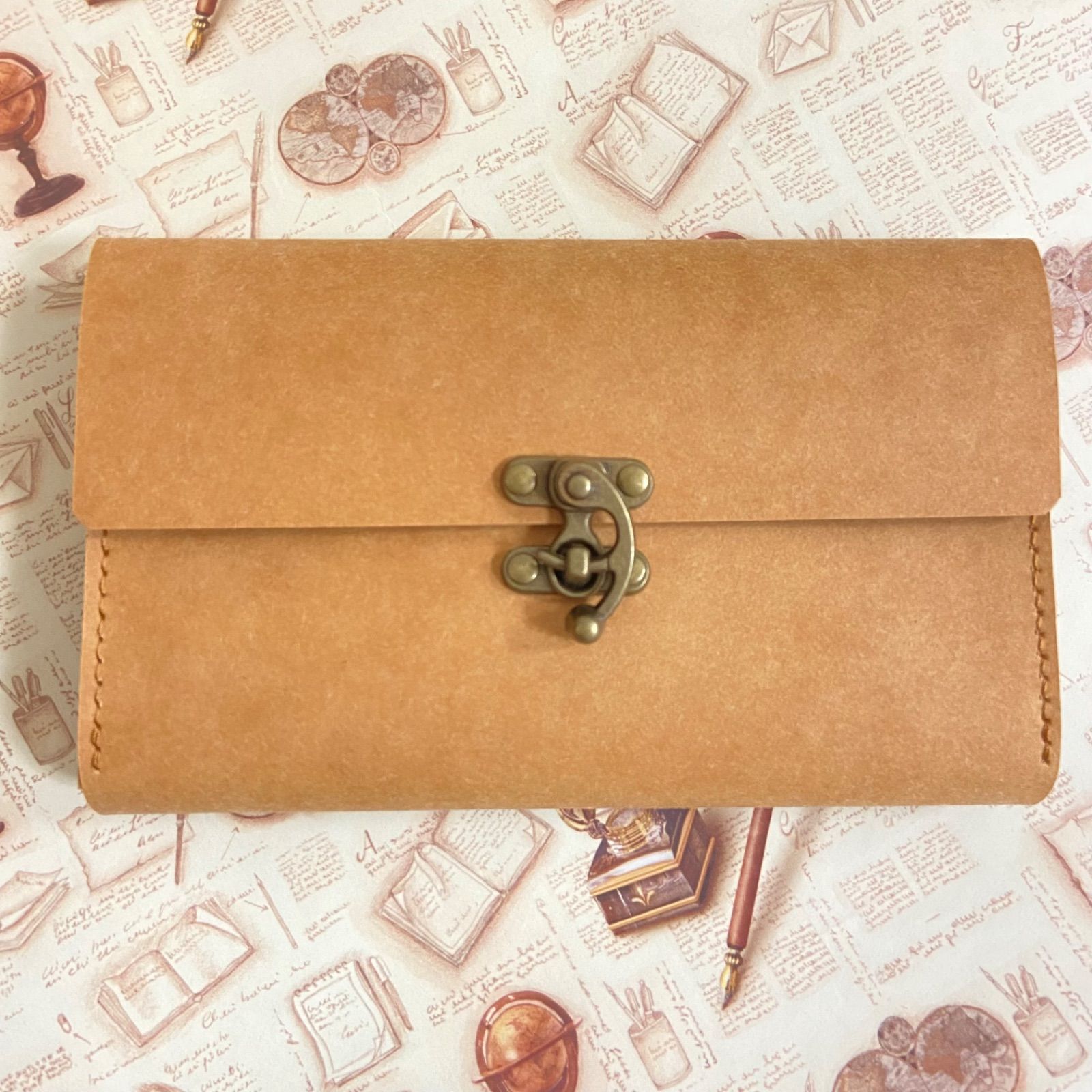 コラージュ素材収納ポーチ 蛇腹ポーチ