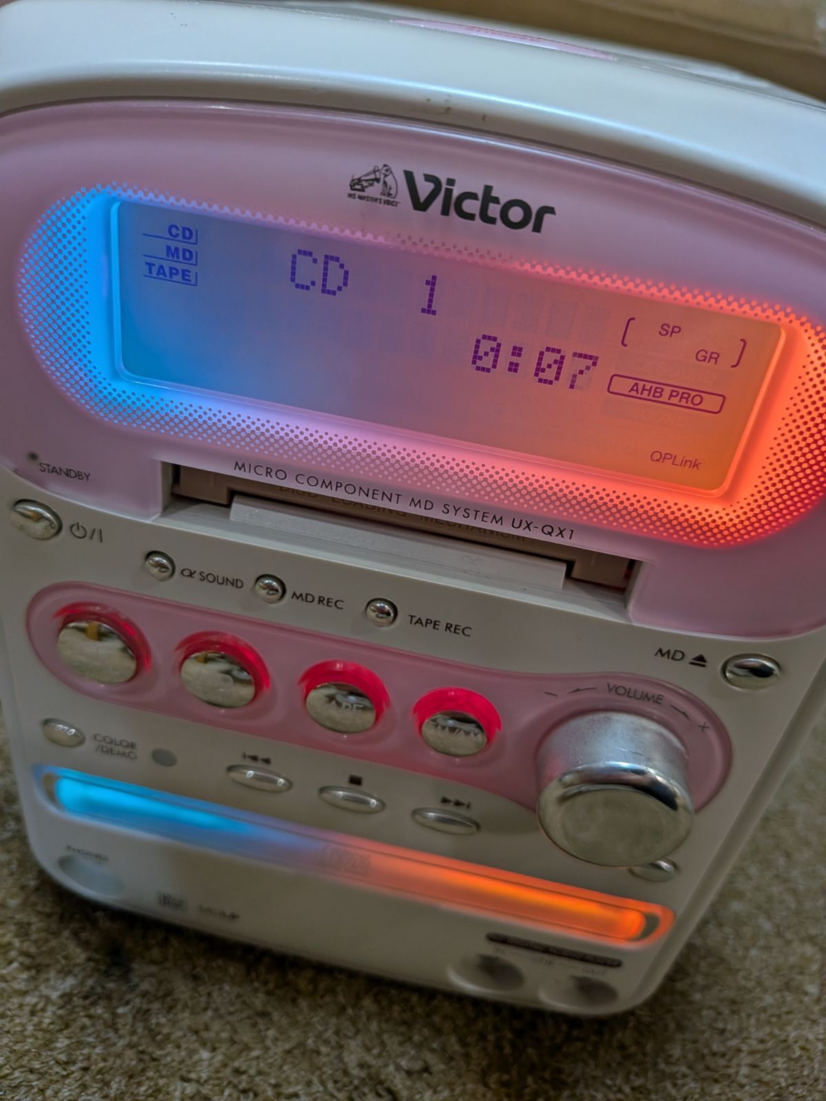 中古】 Victor ビクター JVC UX-QM3-W ホワイト マイクロ