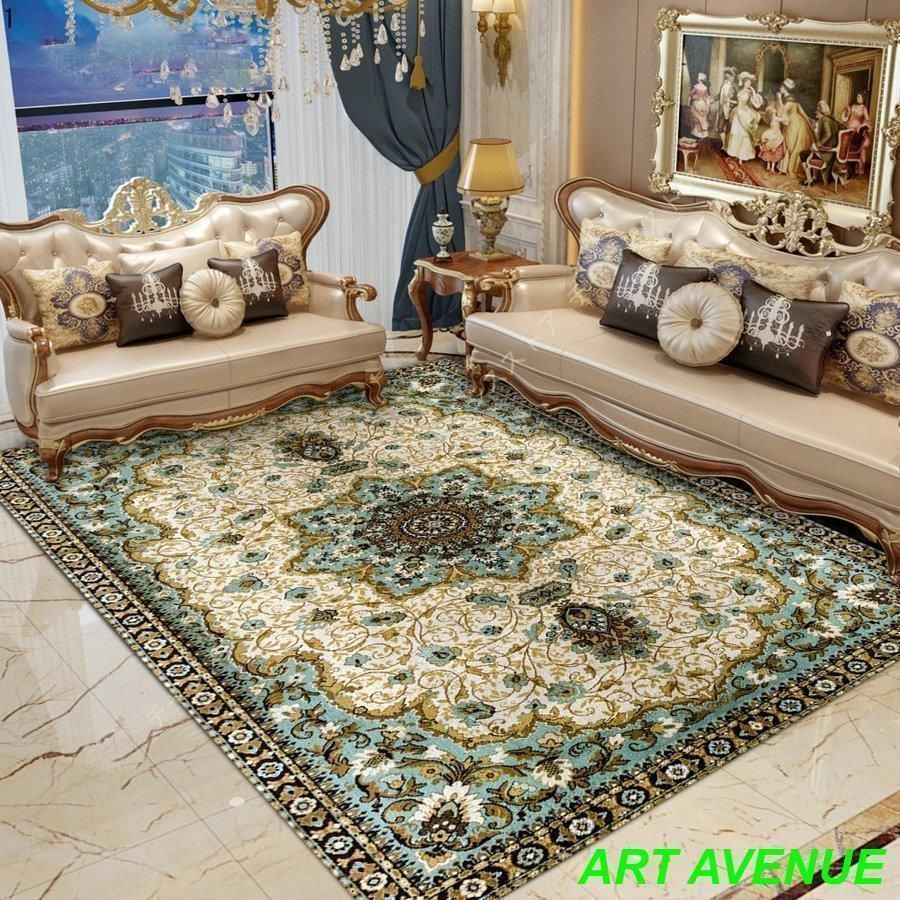 ラグ ヴィンテージ風 洗濯機で洗える 一畳 三畳 オシャレ ペルシャ風 オリエンタル 柄 絨毯 ペルシャ絨毯風 ビンテージ風 冬用ラグ カーペ