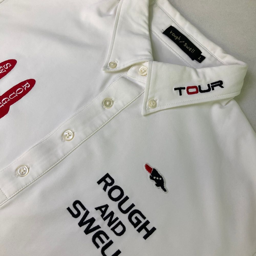ラフアンドスウェル 半袖ポロシャツ Mサイズ rough & swell ラフアンド