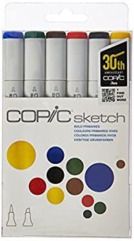 Copic Markers 6-Piece Sketch Set Bold Primaries by Copic Marker