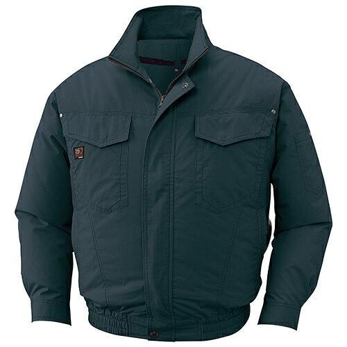 2営業日で発送 KUCHOFUKU 空調服 綿薄手タチエリウェアのみ チャコール 5L KU91400C69S7 1着