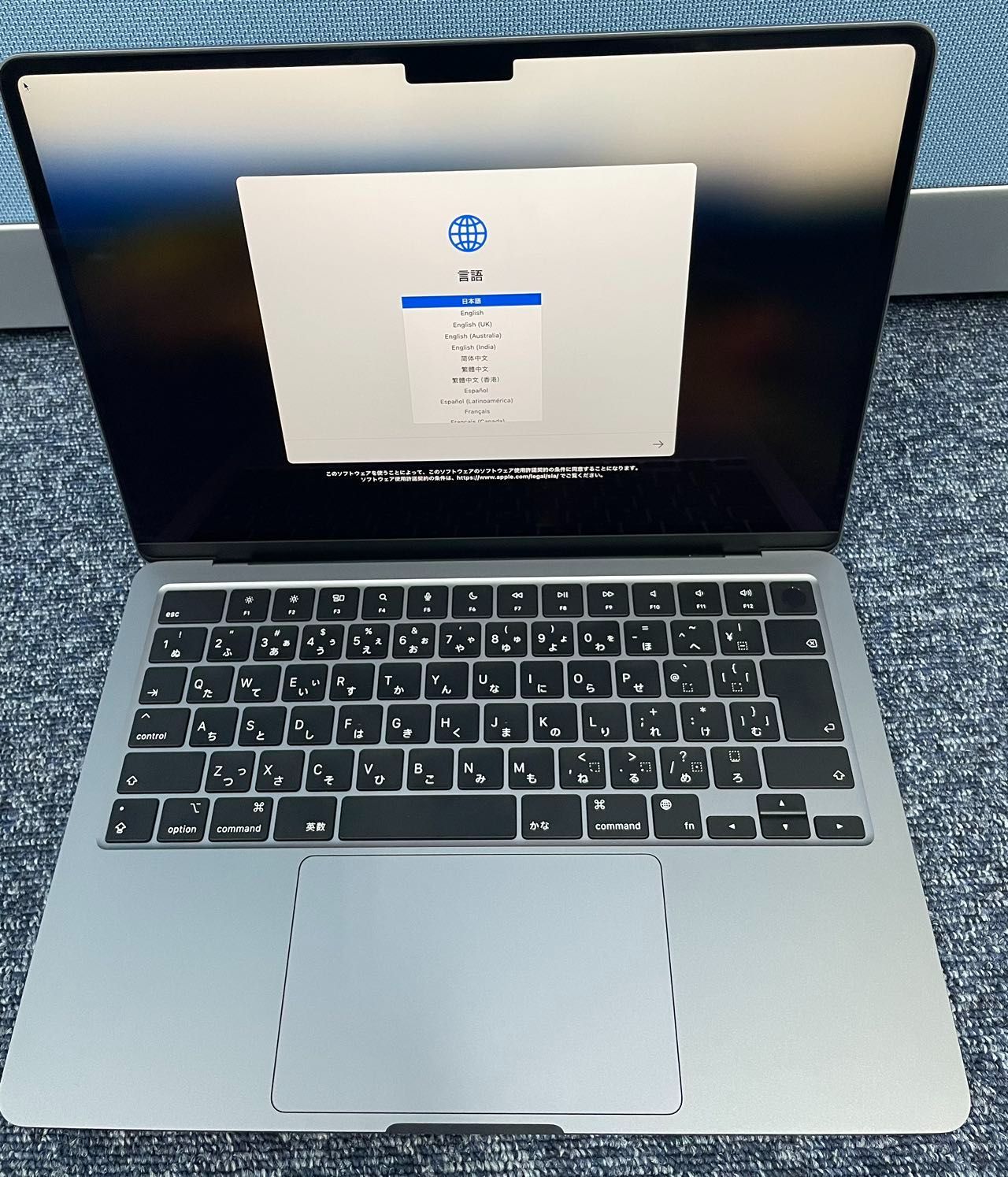 Macbook air m2 2022 8GB 256GB シルバー MacBook Air (M2,2022年