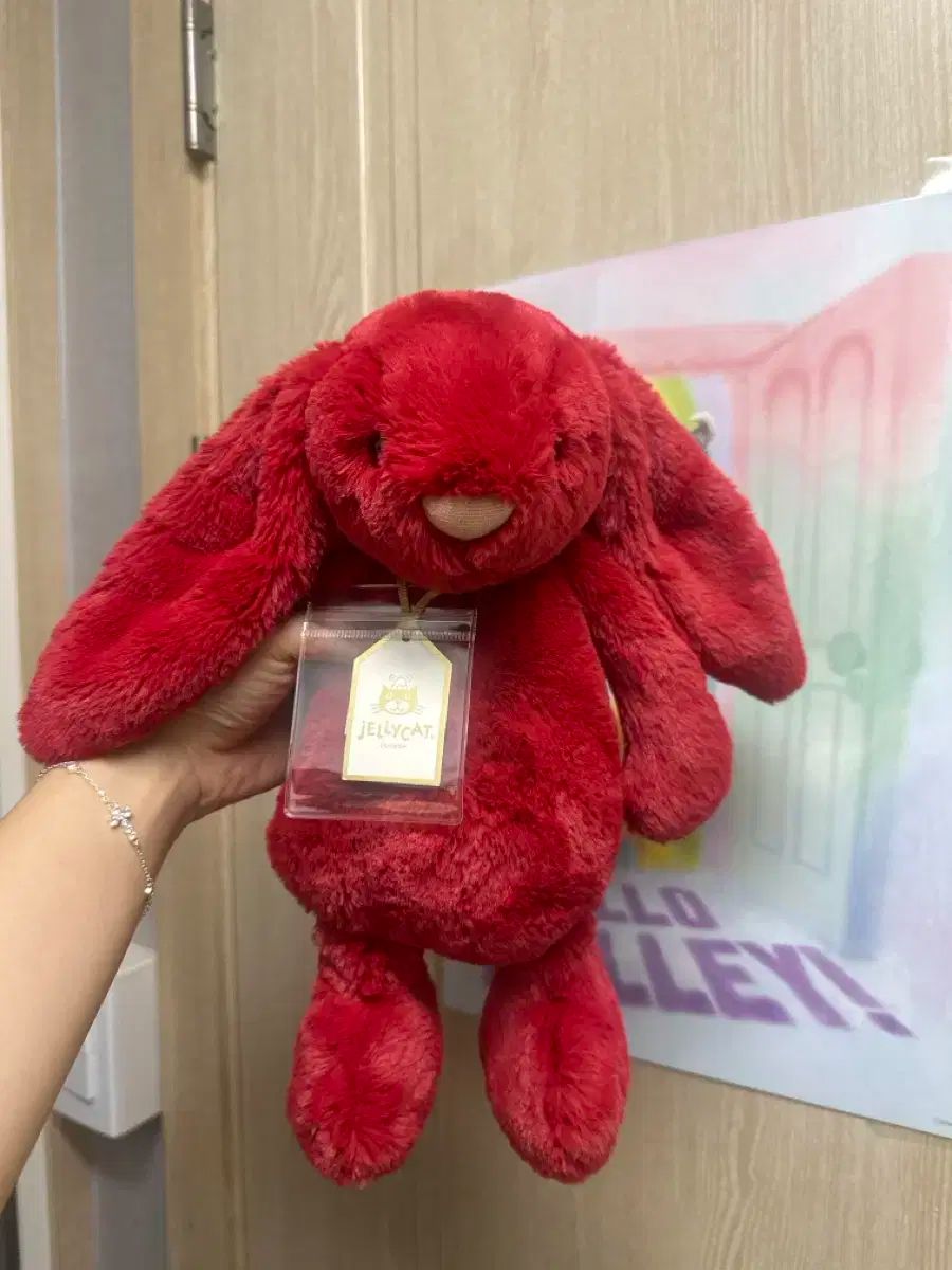 ジェリーキャット バニー 品 赤 うさぎ 31cm
