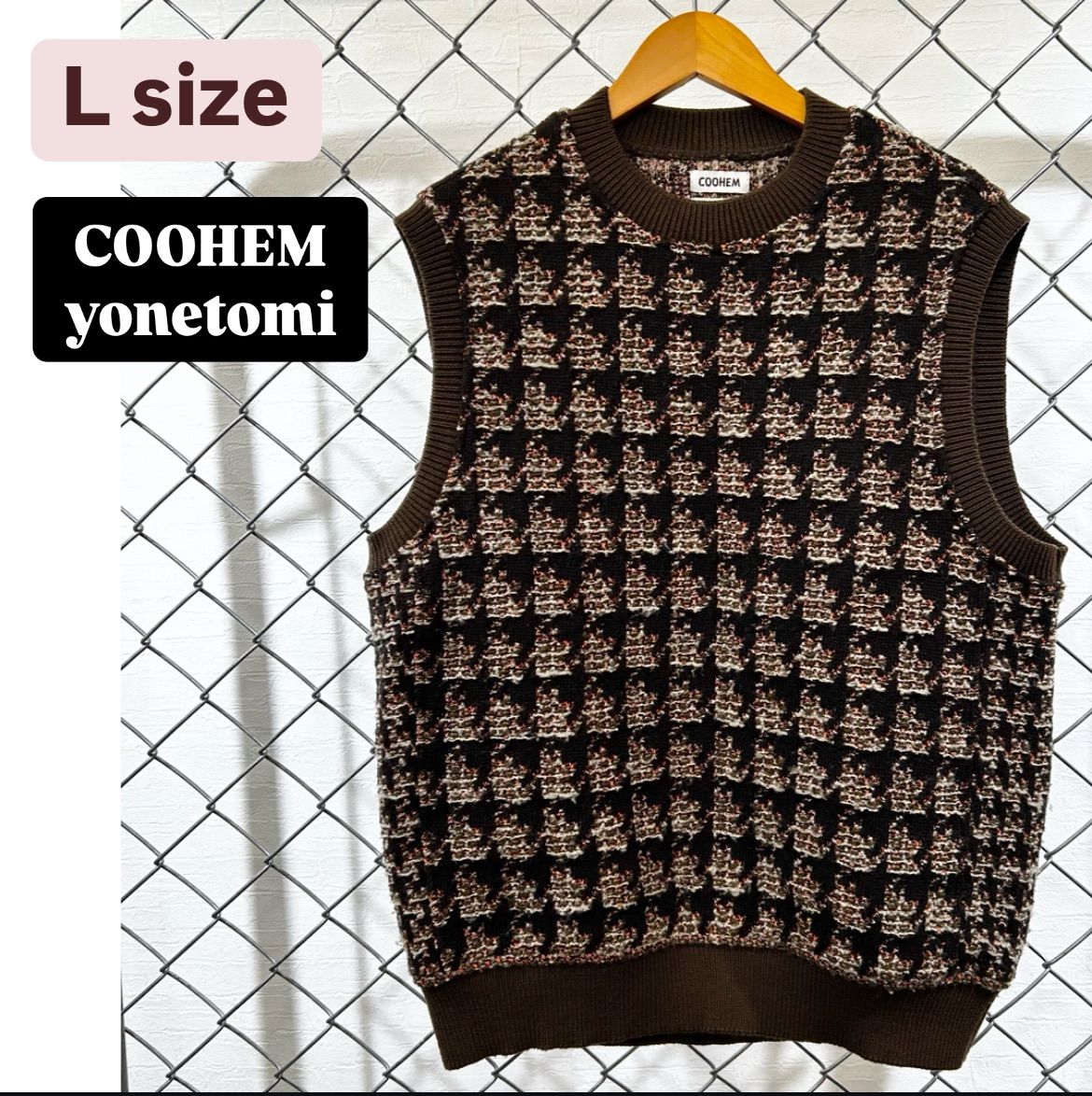 COOHEM BRITISH TWEED KNIT VEST ブリティッシュ ツイードニットベスト 上質ニット 国産ニット 米富繊維 メンズ トラッド  カジュアル 秋冬 春夏 ファッション - メルカリ