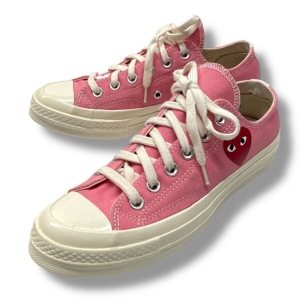 最安値人気チャックテーラー PLAY Comme des Garcons プレイ・コムデギャルソン×コンバース チャックテイラー オールスター\u002770 Low ブラック（日本限定モデル）