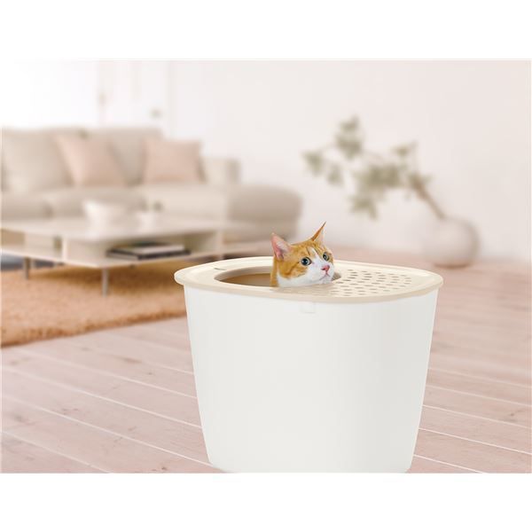 砂取りネコトイレ ホワイト