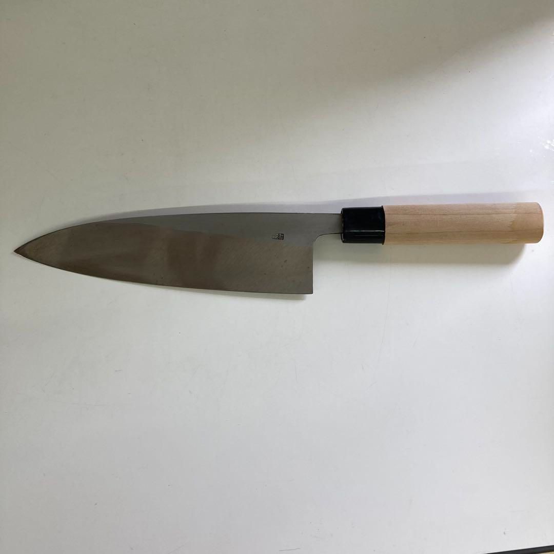 柳刃包丁 堺菊考　210mm 改良霞研　美品 堺孝行 霞研柳刃210