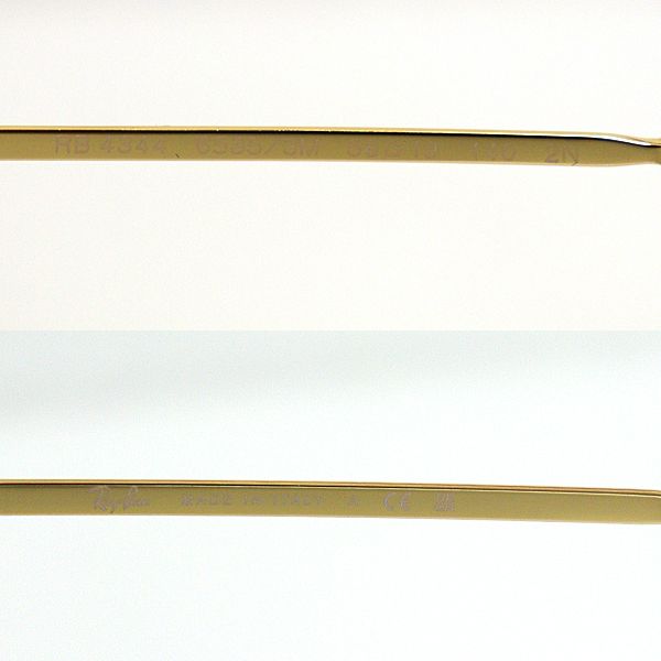 レイバン Ray-Ban サングラス RB4344col.6535 ブルー ゴールド 【中古