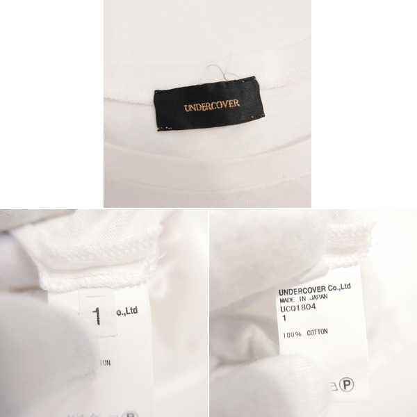 UNDERCOVER アンダーカバー ソフト天竺ムスビ 半袖 カットソー Tシャツ WHITE 1 UNDERCOVER アンダーカバー ソフト天竺ムスビ 半袖 カットソー T