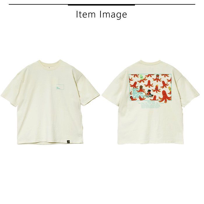 2025新作 ゴースローキャラバン go slow caravan 半袖 Tシャツ メンズ レディース タコさんウインナー トップス スクエアロゴ バック ゆったりTEE 341915 go slow caravan 2025新作 ゴースローキャラバン 半袖 Tシャツ