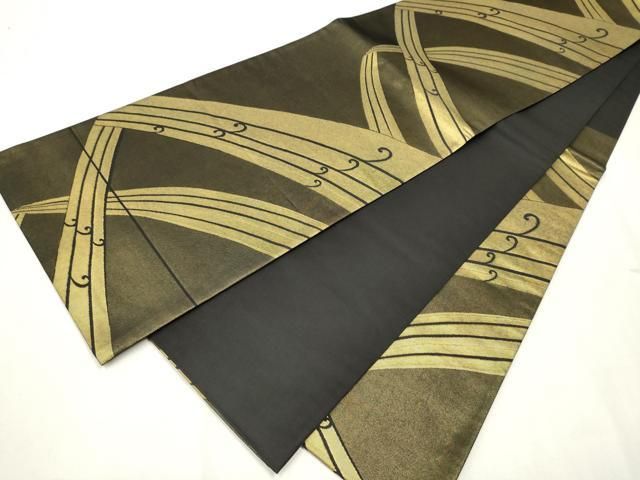 平和屋着物○澤屋重兵衛 六通柄袋帯 吉祥文 金糸 引箔 正絹 逸品