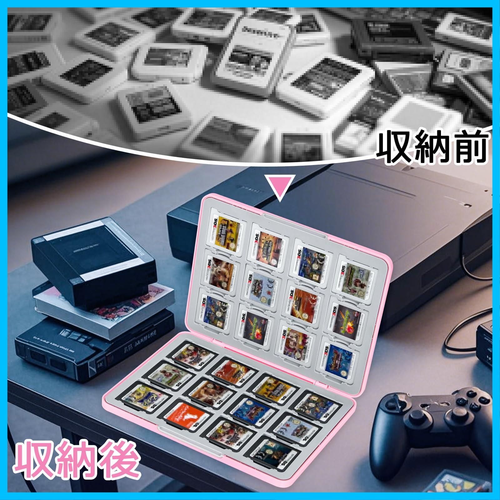 3DS\DSソフト24本 数量限定】Homgaty 3DS ソフトケース 24枚 DS 3DS カセット