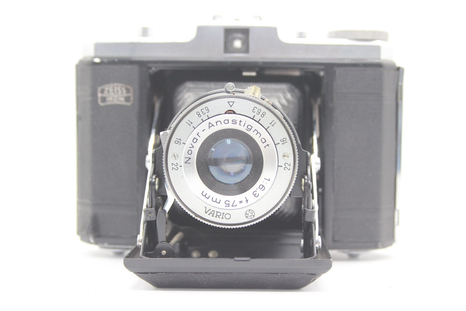 【返品保証】 ツァイスイコン Zeiss Ikon NETTAR Novar-Anastigmat 75mm F6.3 蛇腹カメラ s4396