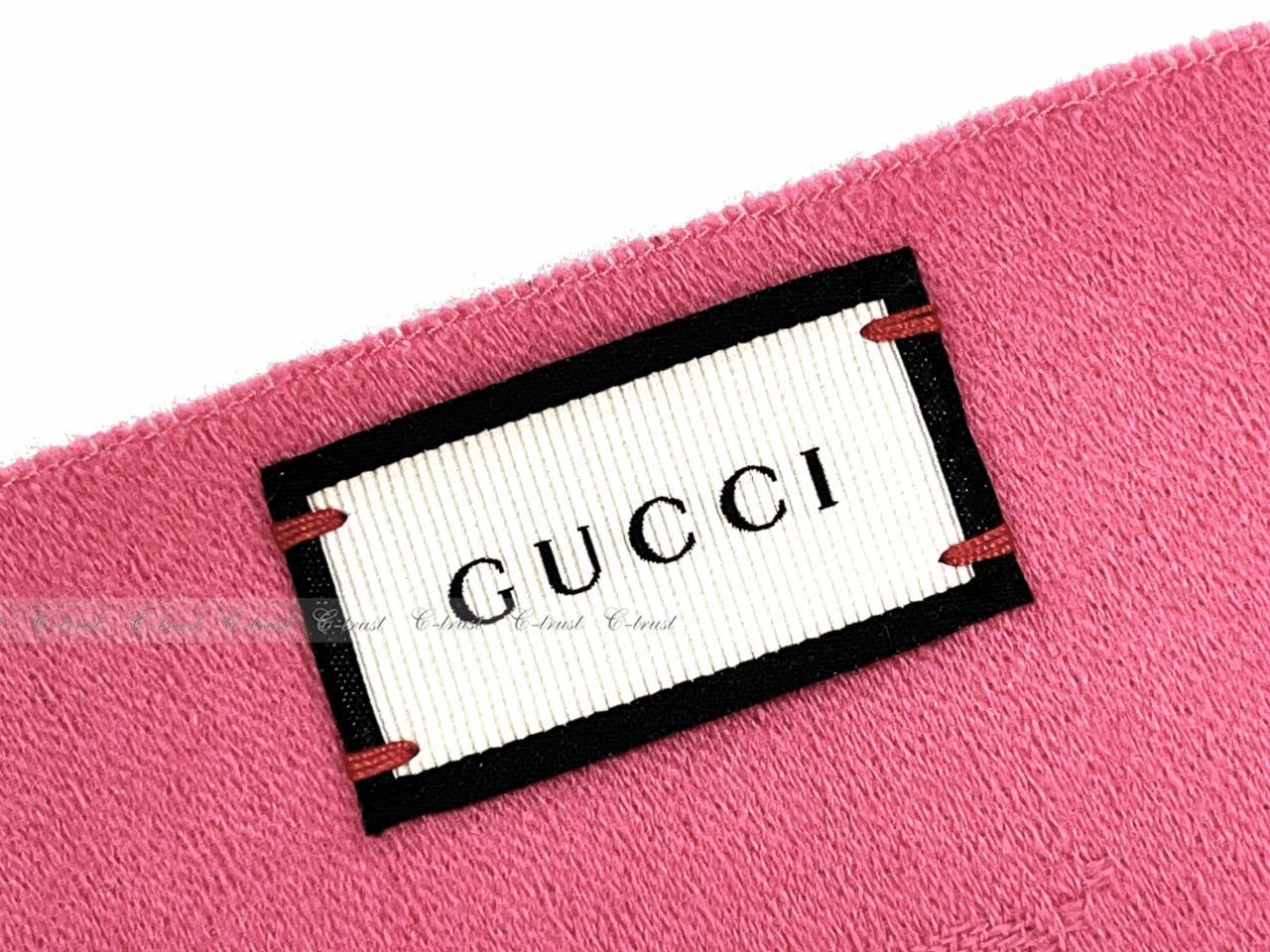 GUCCI ロゴ ピンクマフラー GUCCI グッチ マフラー ストール GG ロゴ カシミヤ 100