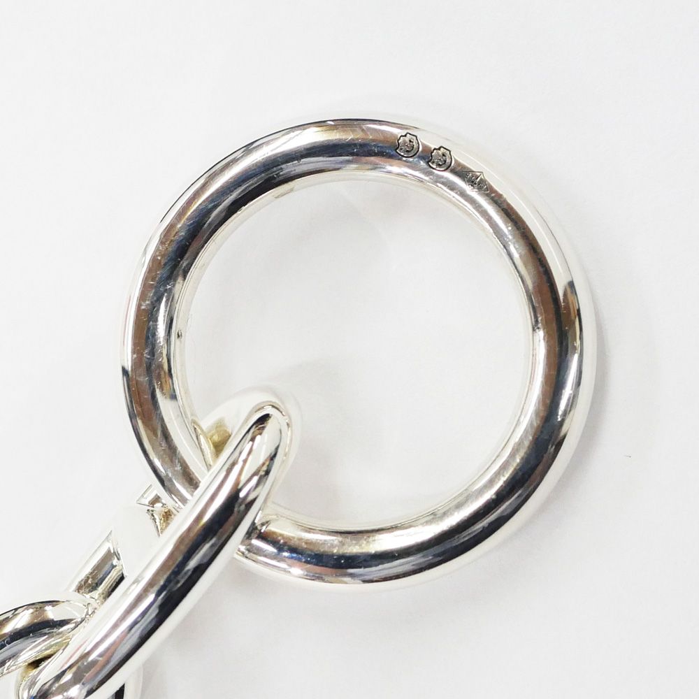 名東】エルメス シェーヌダンクル GM ブレスレット 16コマ シルバー