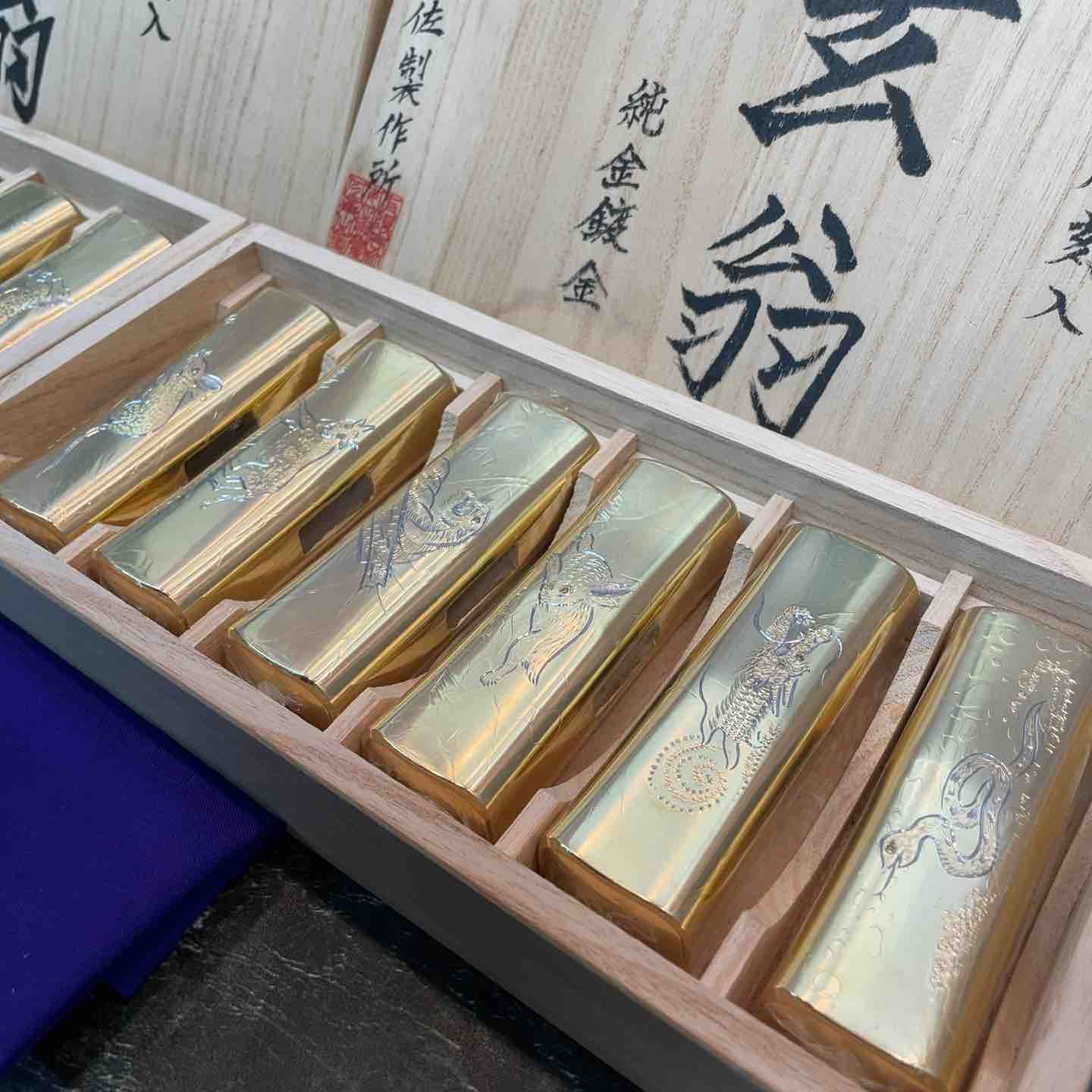 純金鍍金 12個セット