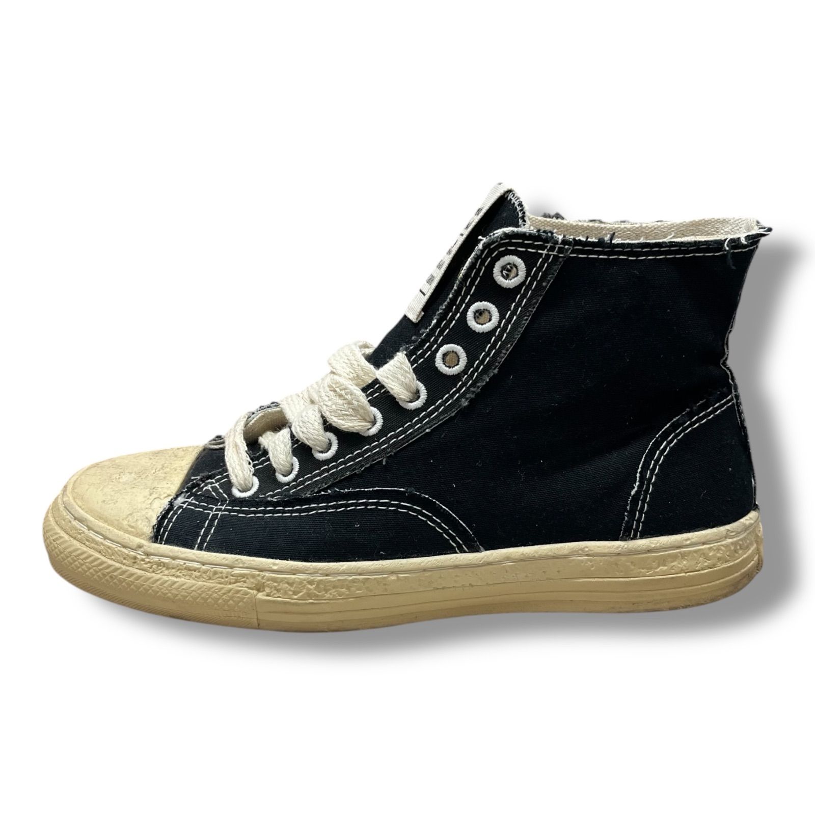 参考上代40700円 Maison MIHARA YASUHIRO PLANTS MATERIAL HI TOP SNEAKER キャンバス ハイカット スニーカー A06FW501 ミハラヤスヒロ 42 85841A1