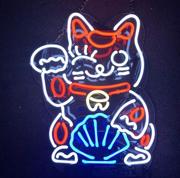 ネオンサイン  招き猫 NEON SIG開店 店舗 ネオン管 オーダーメイド ネオンサイン 招き猫 NEON SIG開店 店舗 ネオン管 オーダーメイド