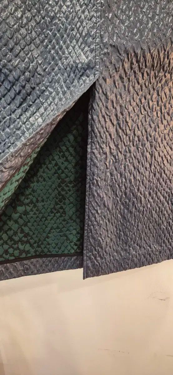 LANVIN ランバン S キルティング H ライン スカート 黒 GULLKHAN_COM