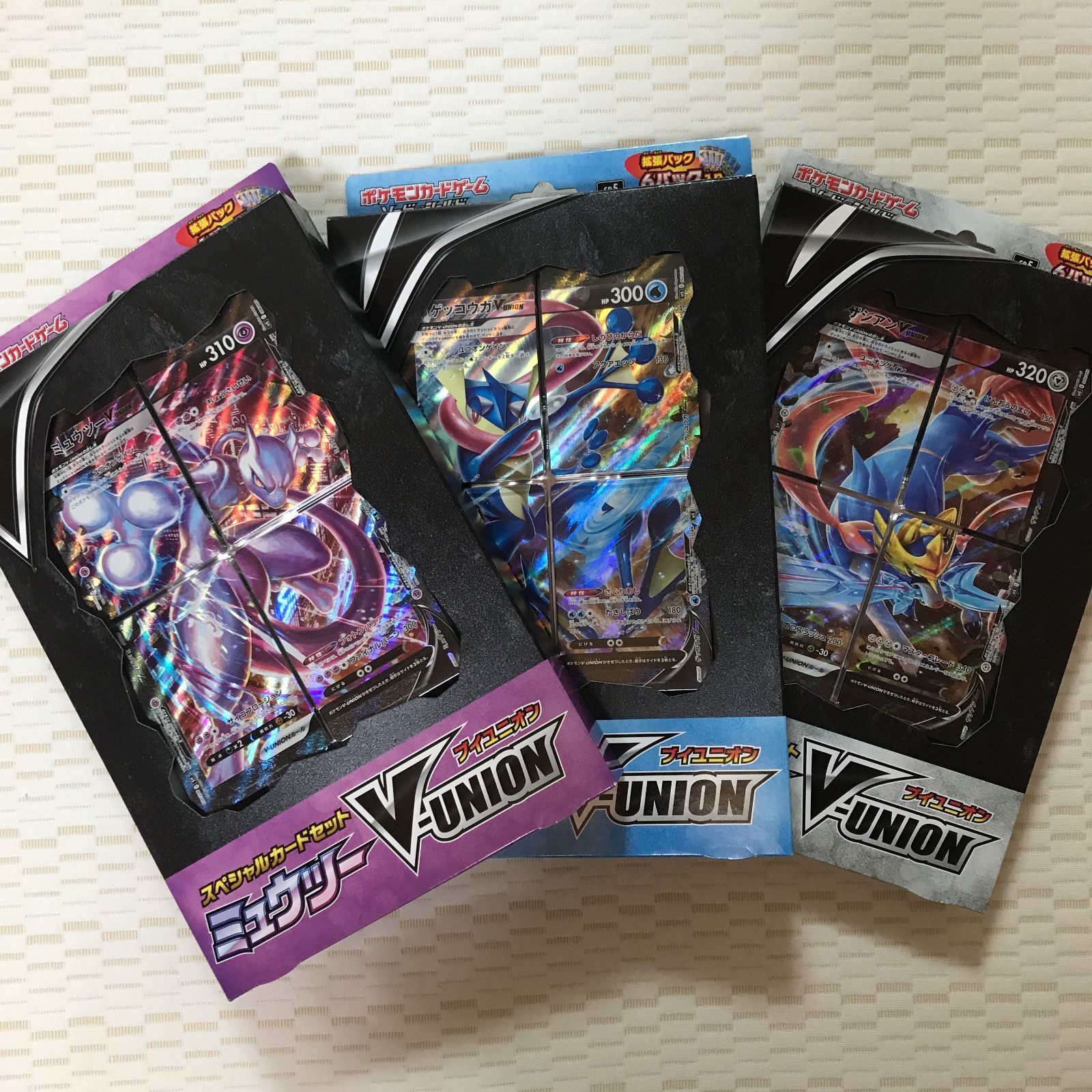 ゲッコウガ ミュウツー v union ポケカ ポケモンカード V UNION ブイ