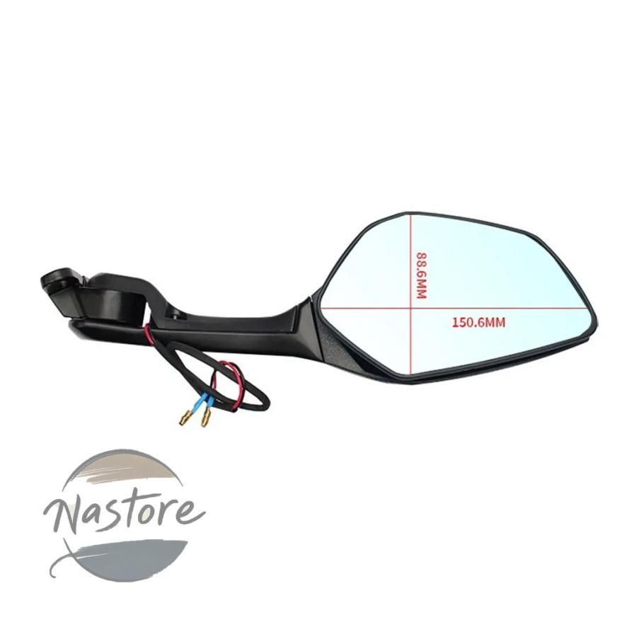 大きい鏡 オートバイのリアビューサイドミラー ために カワサキ ために ニンジャ