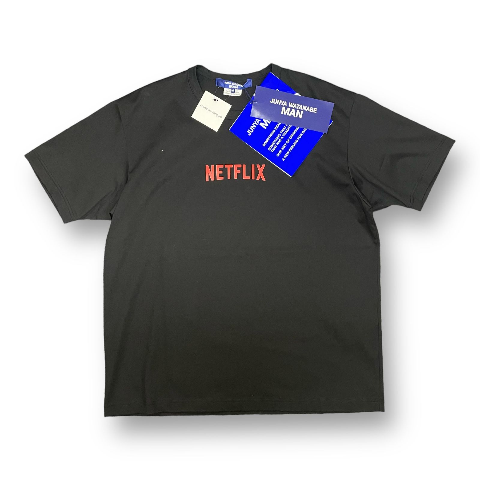 定価24200円 新品 JUNYA WATANABE MAN 23SS NETFLIX PRINT-T ネット