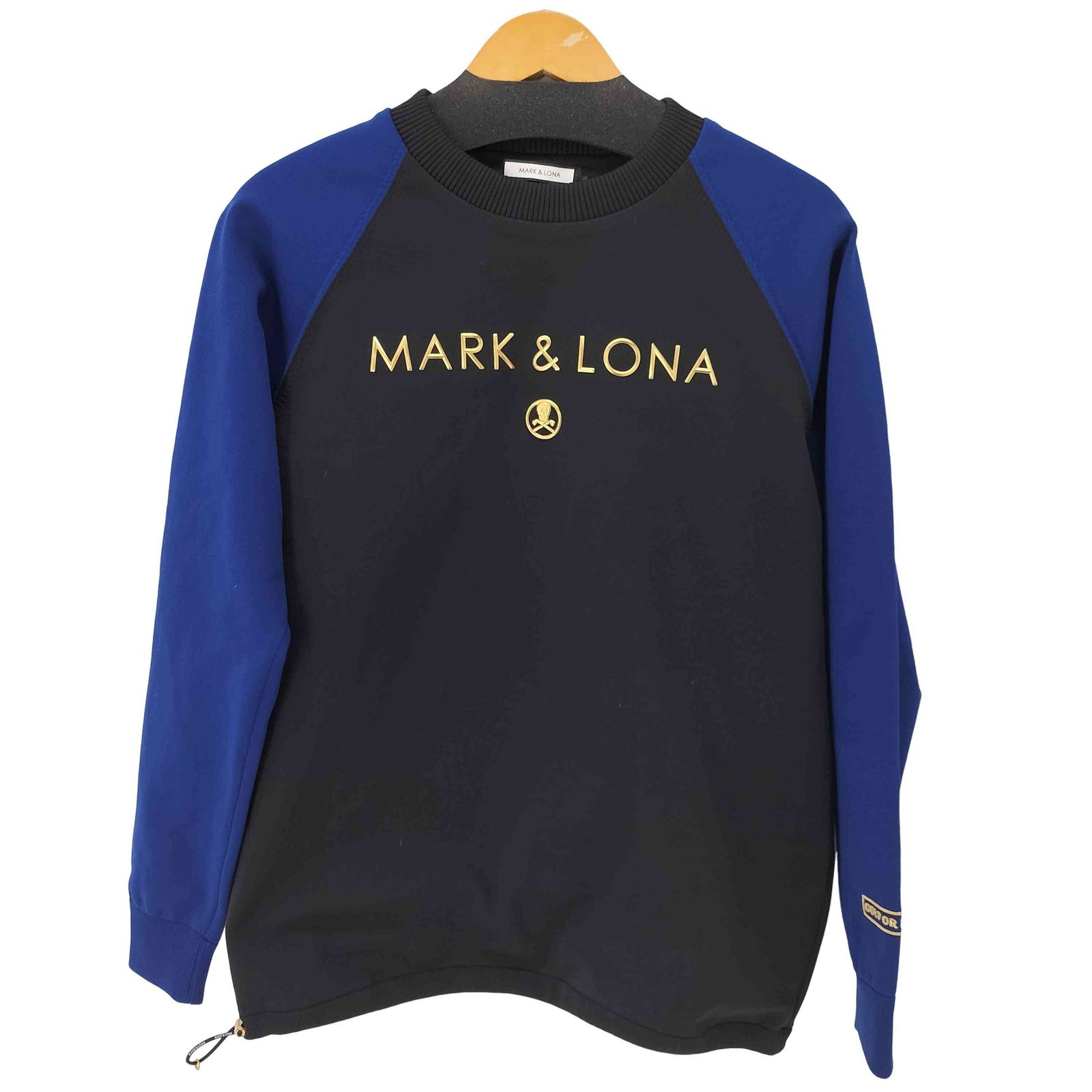 マークアンドロナ MARK&LONA Mercury Performance Knit OUTER ロゴ刺繍バイカラーニットプルオーバー メンズ JPN:46