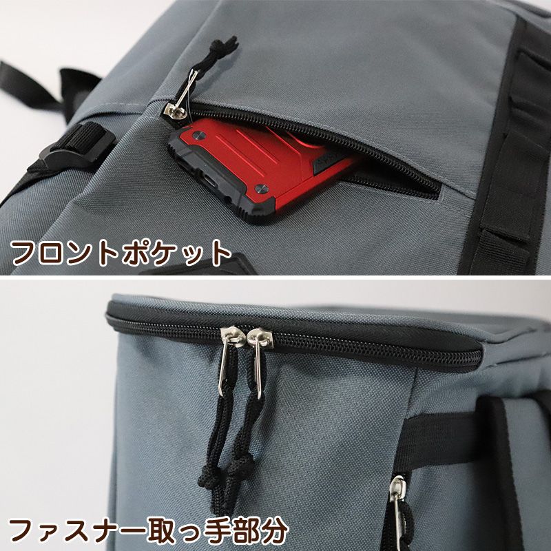 グレー フロントポケット付きリュック リュックサック ポケットパック_NJ 29L 60271（バックパック