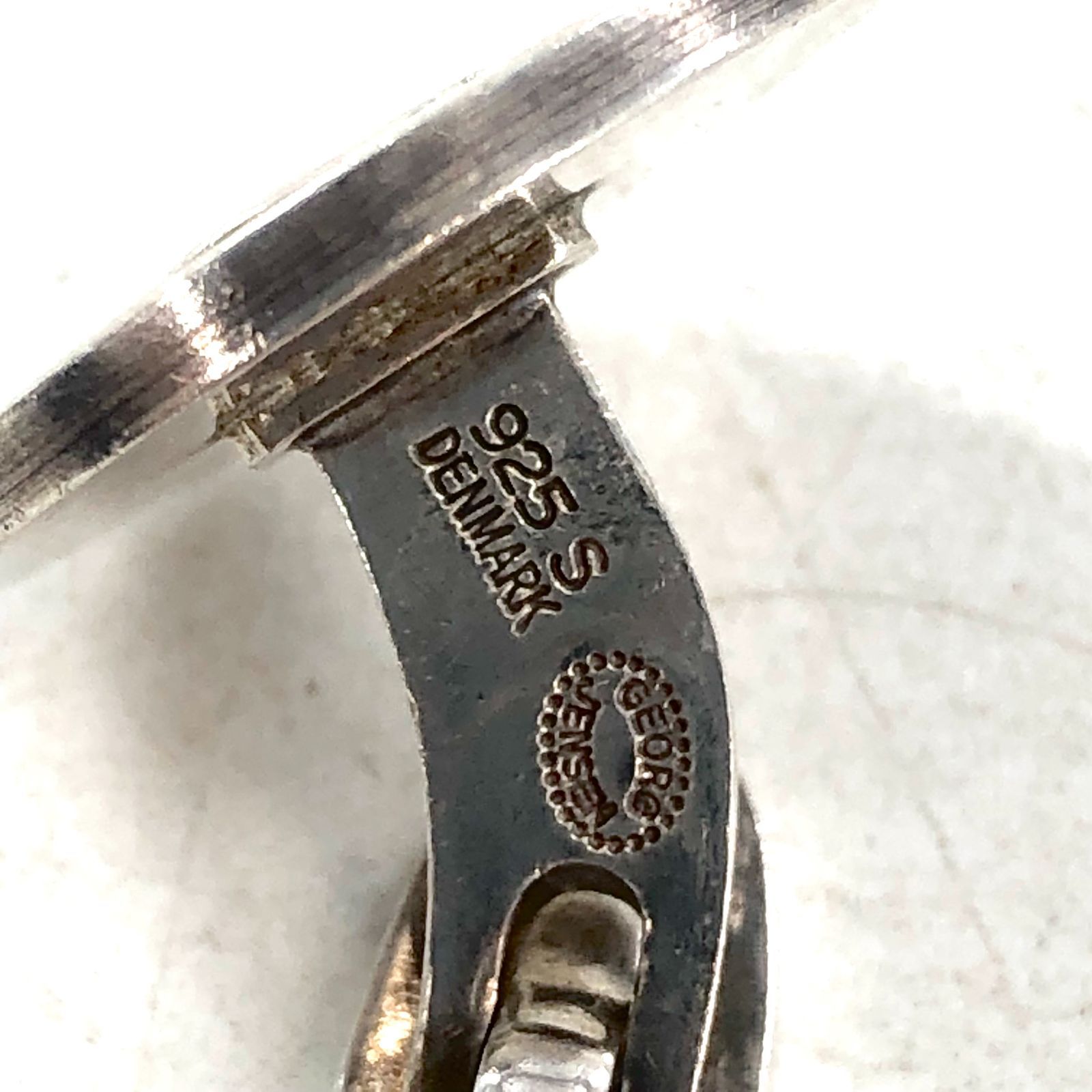 ジョージジェンセン　シルバー925　銀　オニキス　ネクタイピン　カフス　ブラック ジョージジェンセン シルバー925 銀 オニキス ネクタイピン カフス