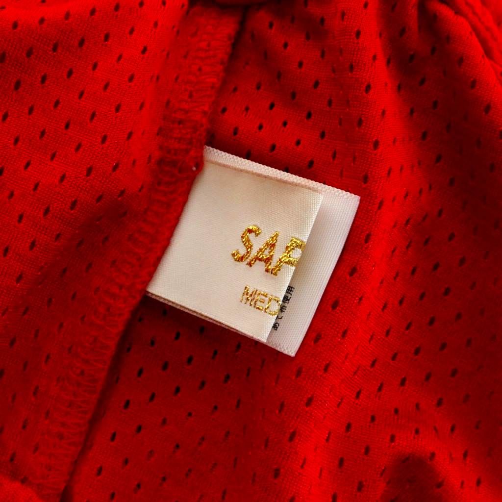 サプール SAPEur メッシュショーツ ショートパンツ M レッド 赤