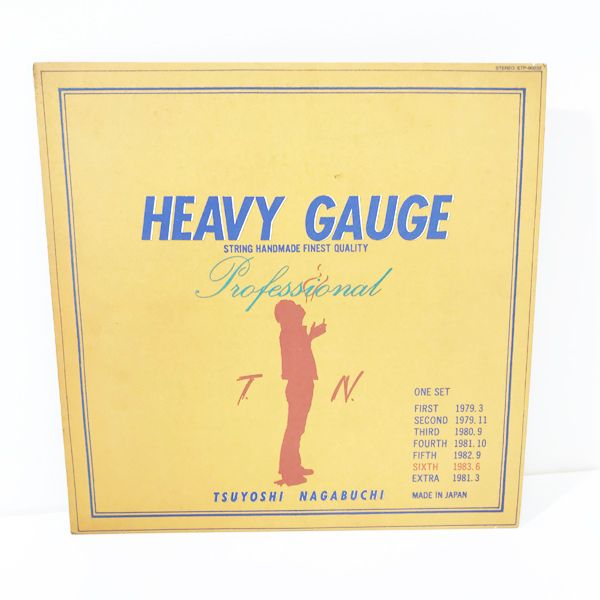 NAGABUCHI TSUYOSHI/長渕剛 HEAVY GAUGE ヘビーゲージ 1983 12インチ モノ ステレオ LPレコード ETP90232