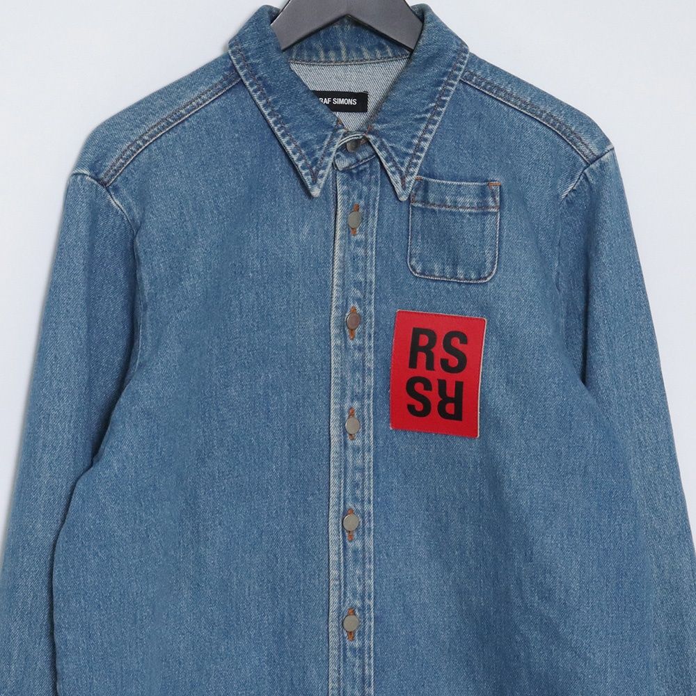 RAF SIMONS 赤パッチデニムジャケット Lサイズ