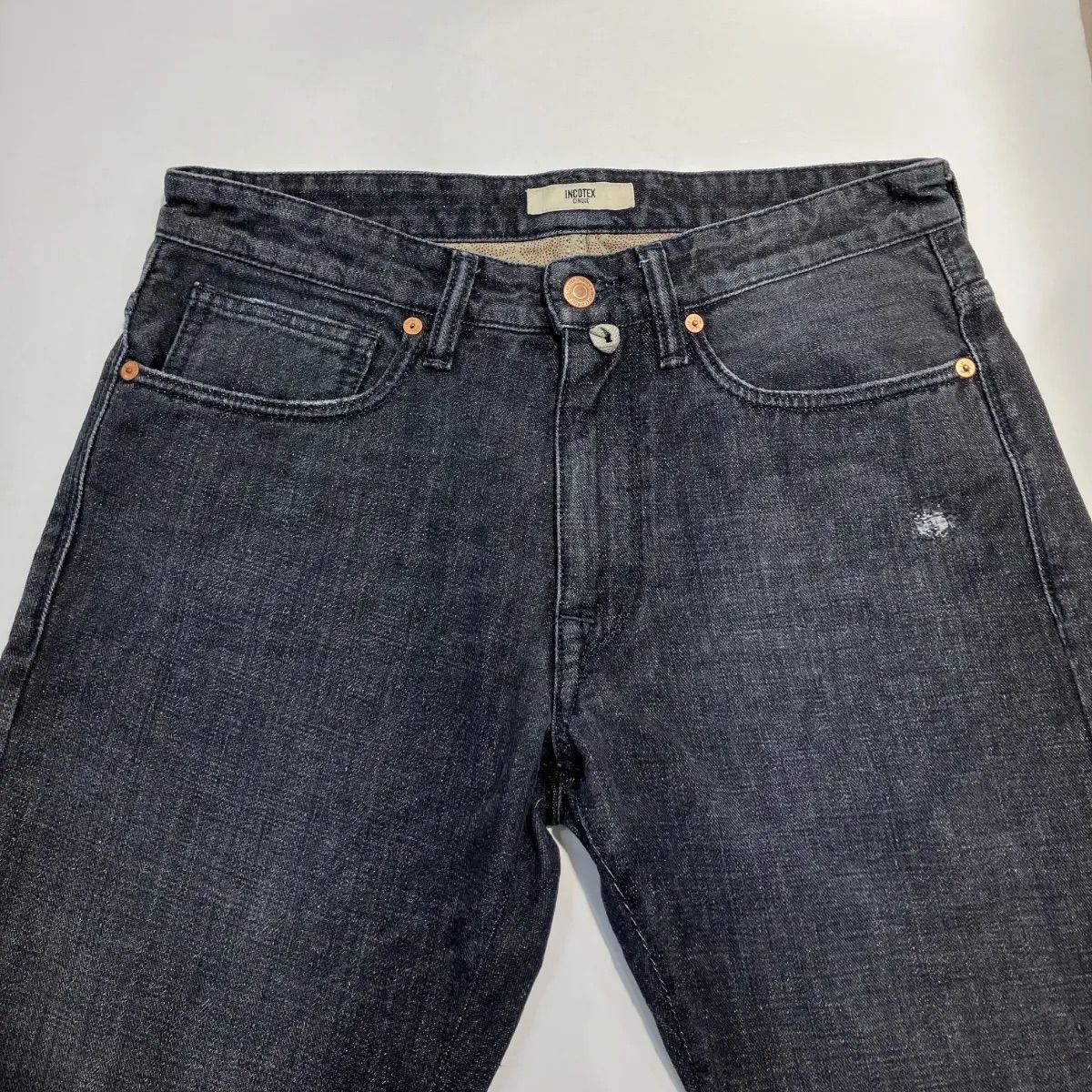 INCOTEX インコテックス CINQUE ブラックデニムパンツ サイズ31 