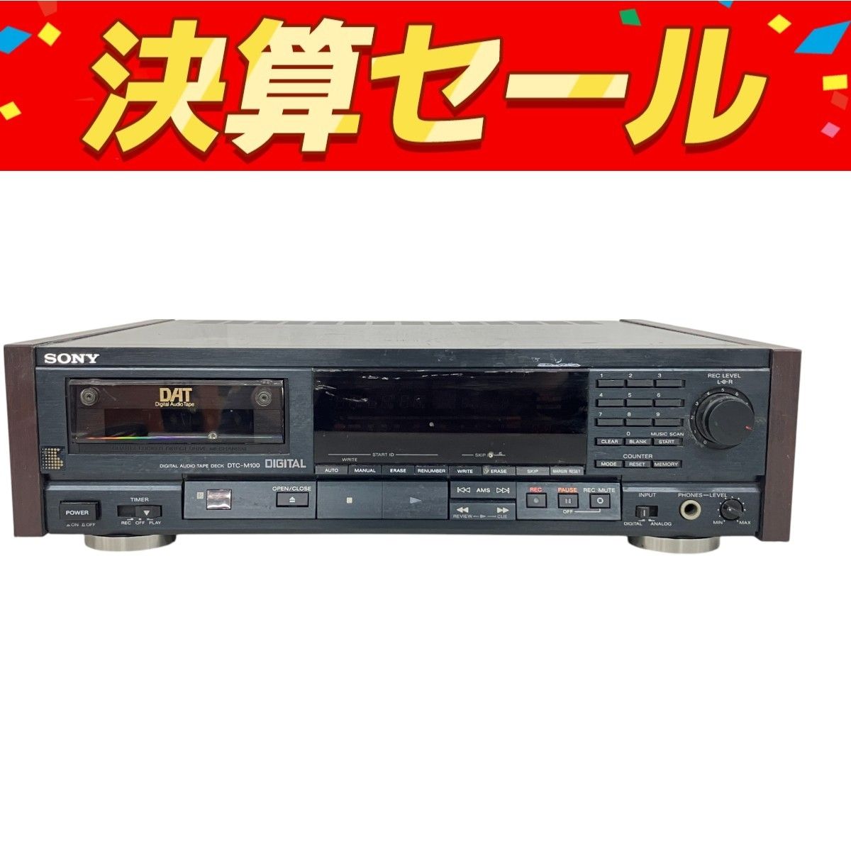 SONY ソニー DTC-M100 DATデッキ デジタル オーディオ テープデッキ 音響機材 オーディオ ジャンク K10121710